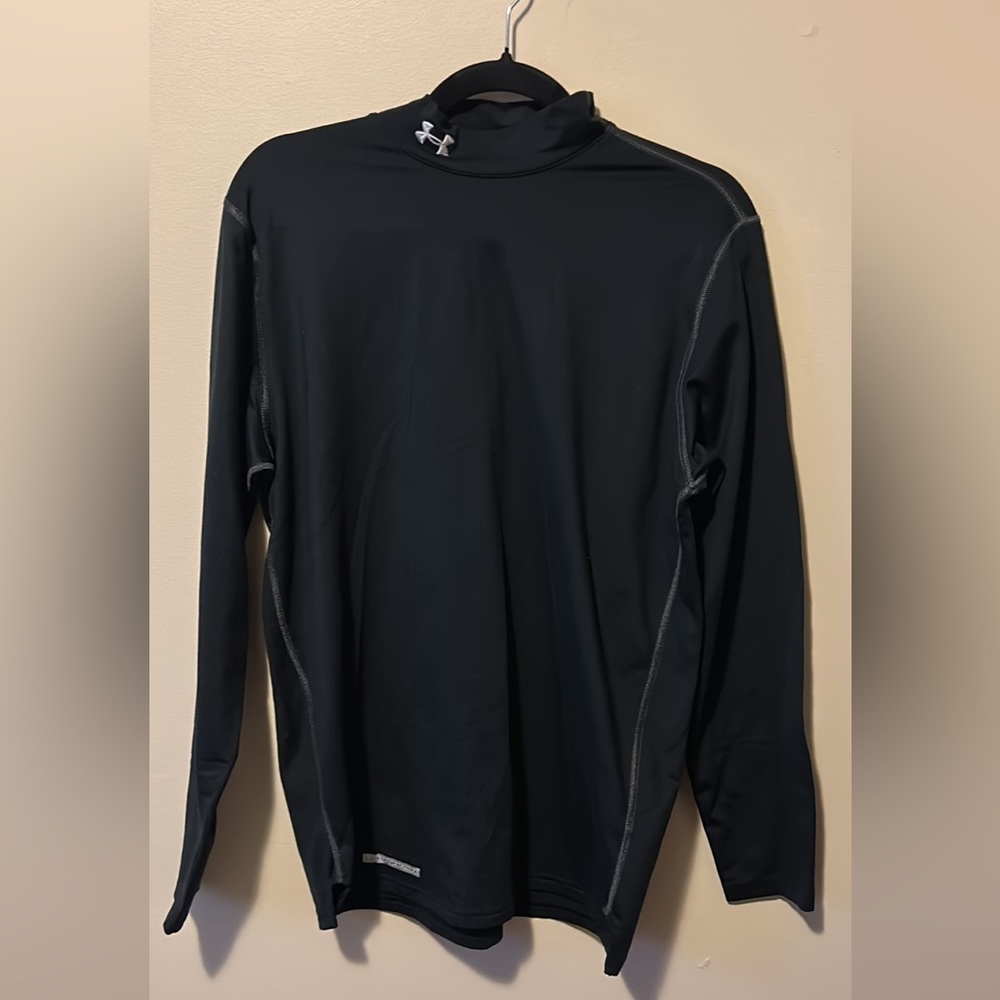 Mens Size Large Under Armour Coldgear Fitted Mock neck